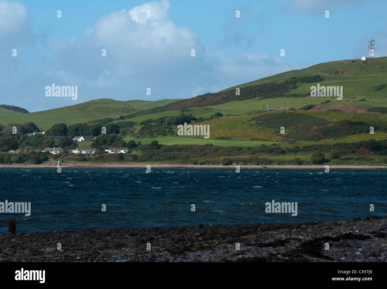 Rolling Hills and Countryside Overlooking Campbeltown Loch Argyll and