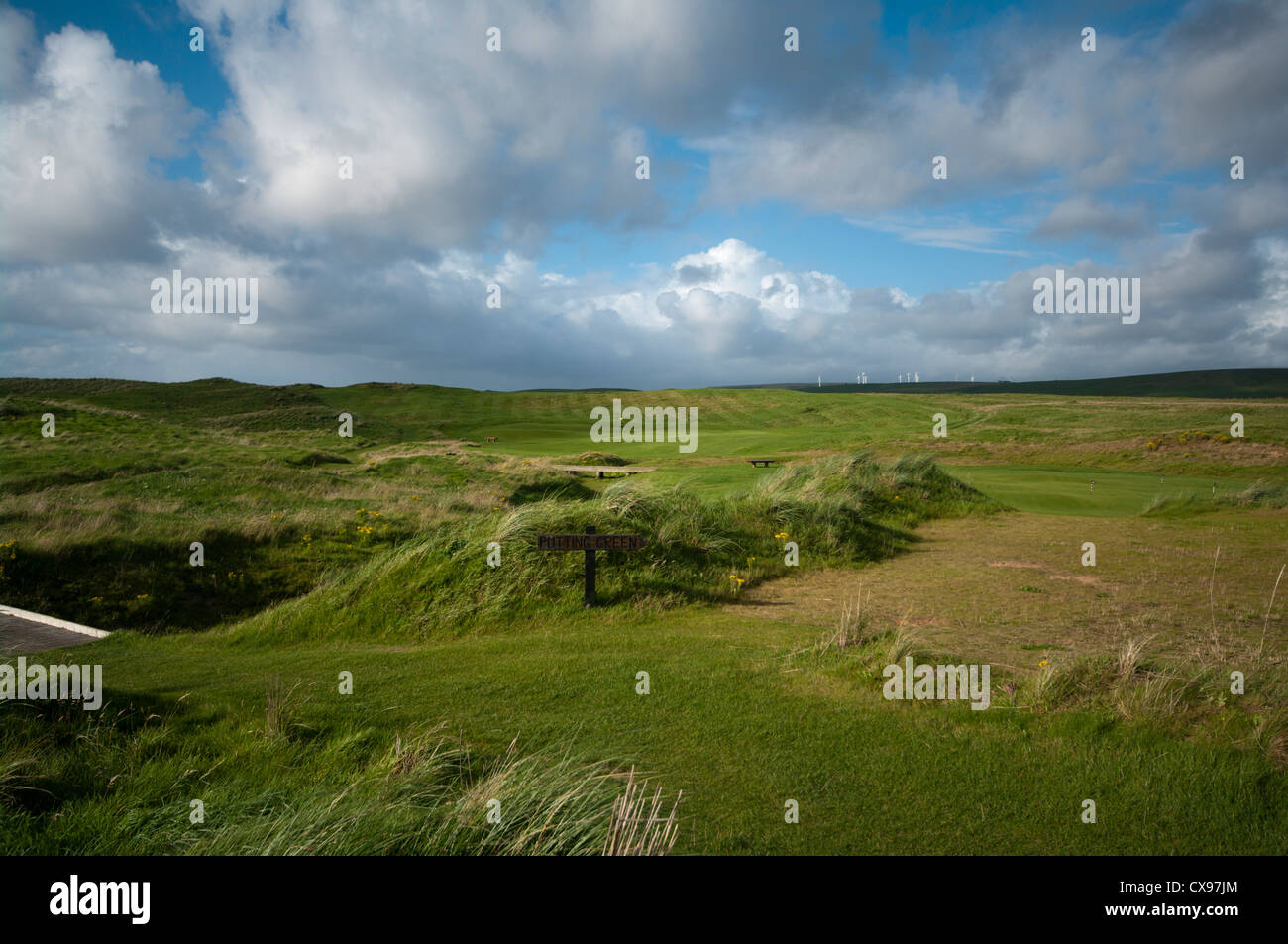 Machrihanish Dunes Links Golf Course Argyll and Bute Scotland Stock Photo