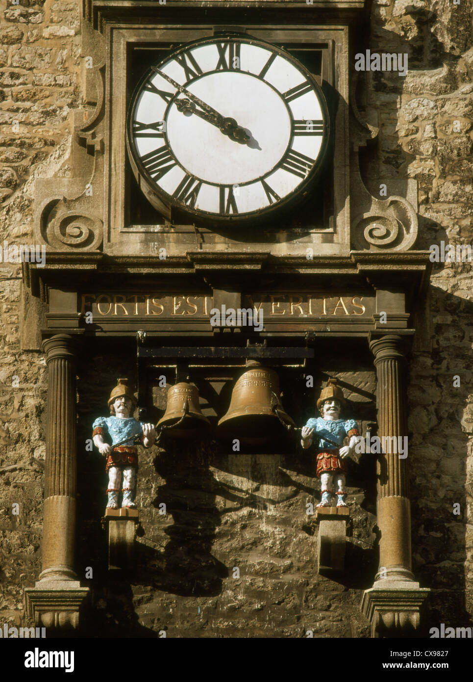 England Oxford Carfax clock Stock Photo