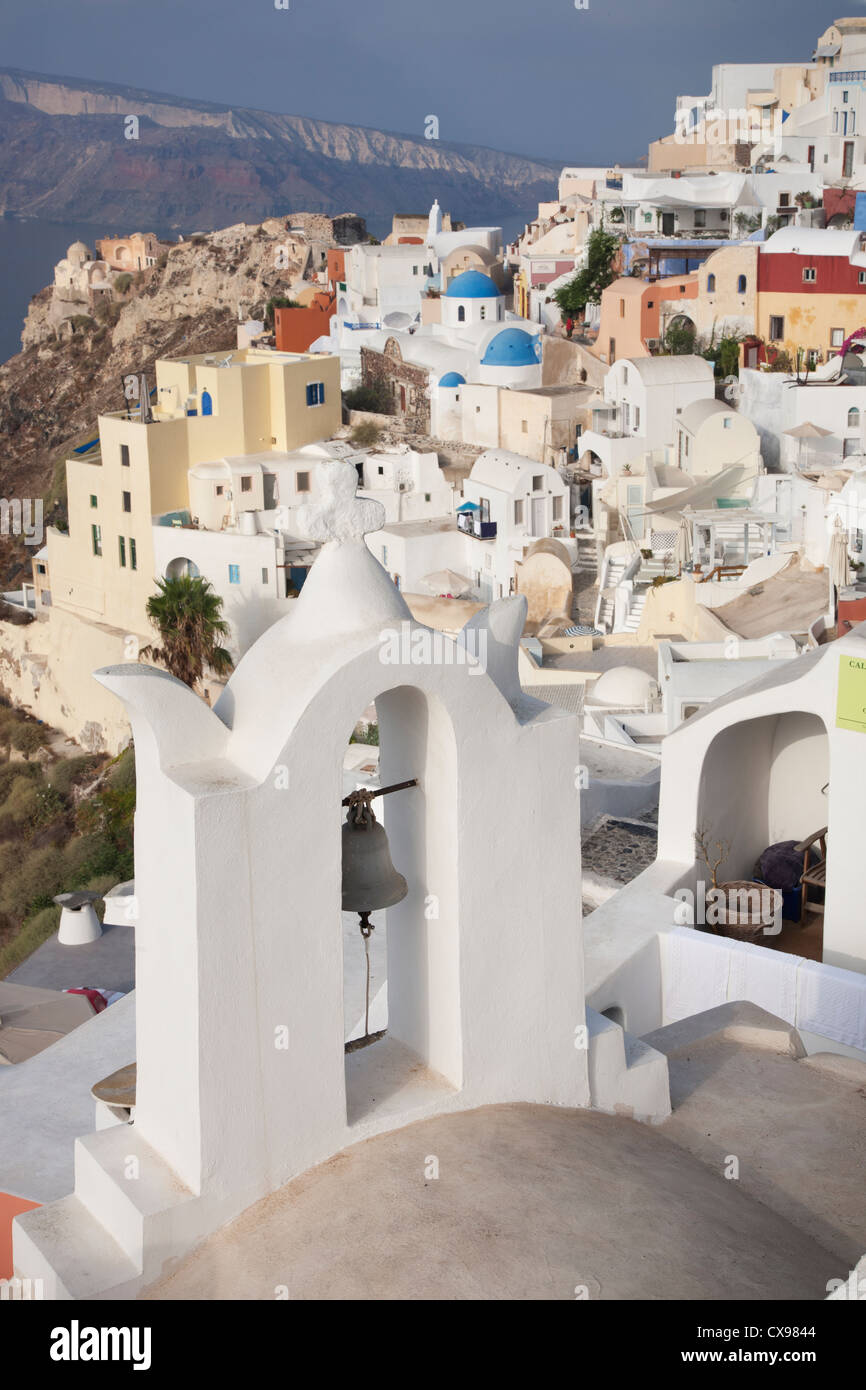 View of Oia village on Santorini Stock Photo