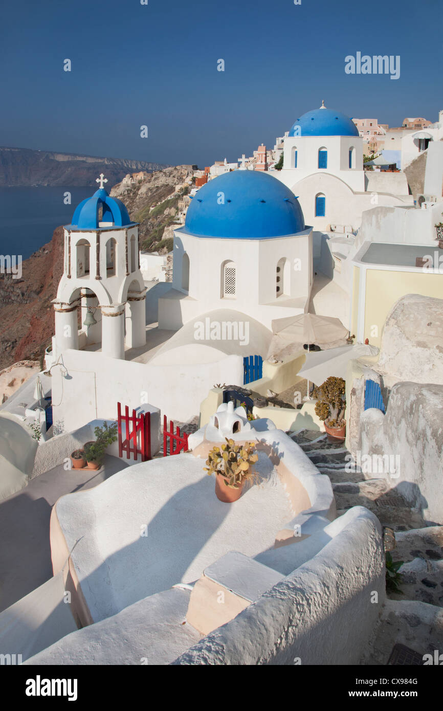 View of Oia village on Santorini Stock Photo