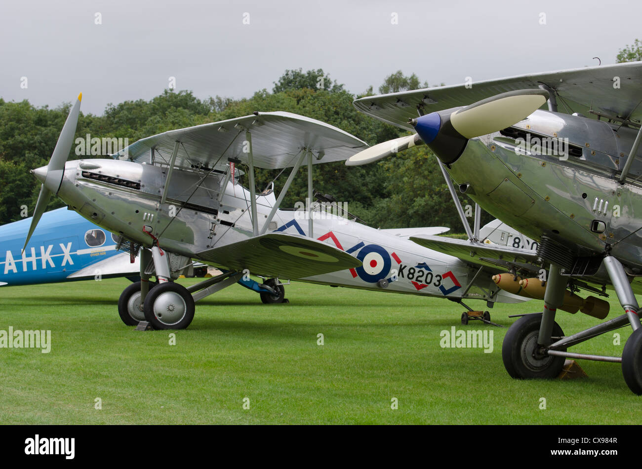 hawker hind and demon at shuttleworth collection Stock Photo