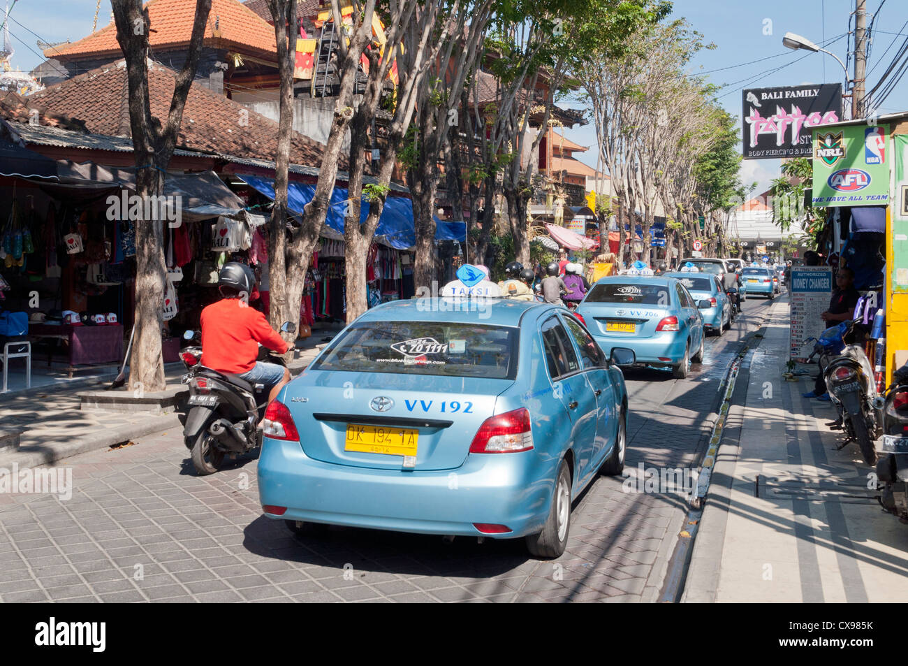 Jalan Legian (Legian Street), Kuta, Bali Stock Photo - Alamy