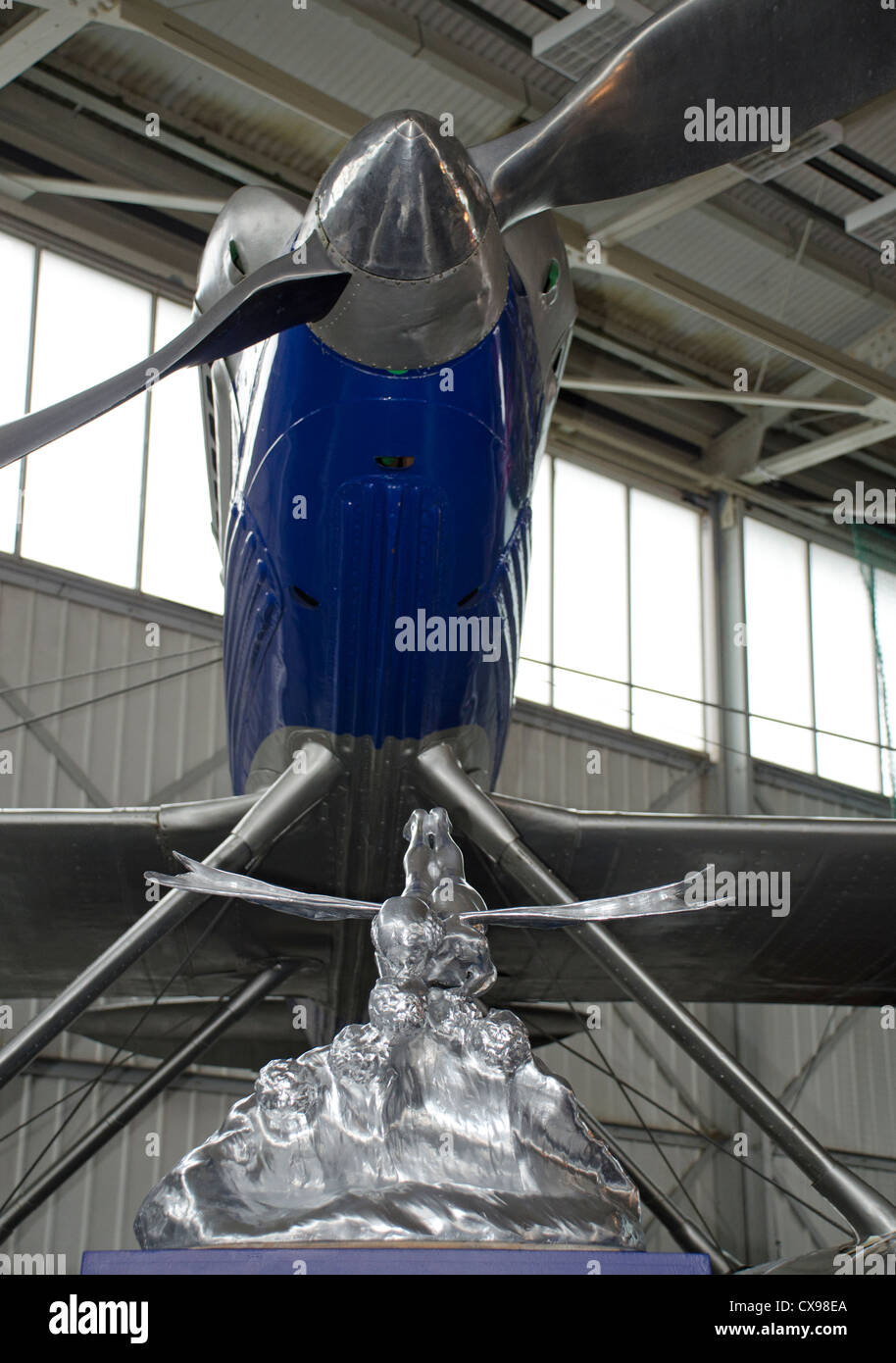 Supermarine S6b Schneider Racing Seaplane With Trophy Stock Photo - Alamy