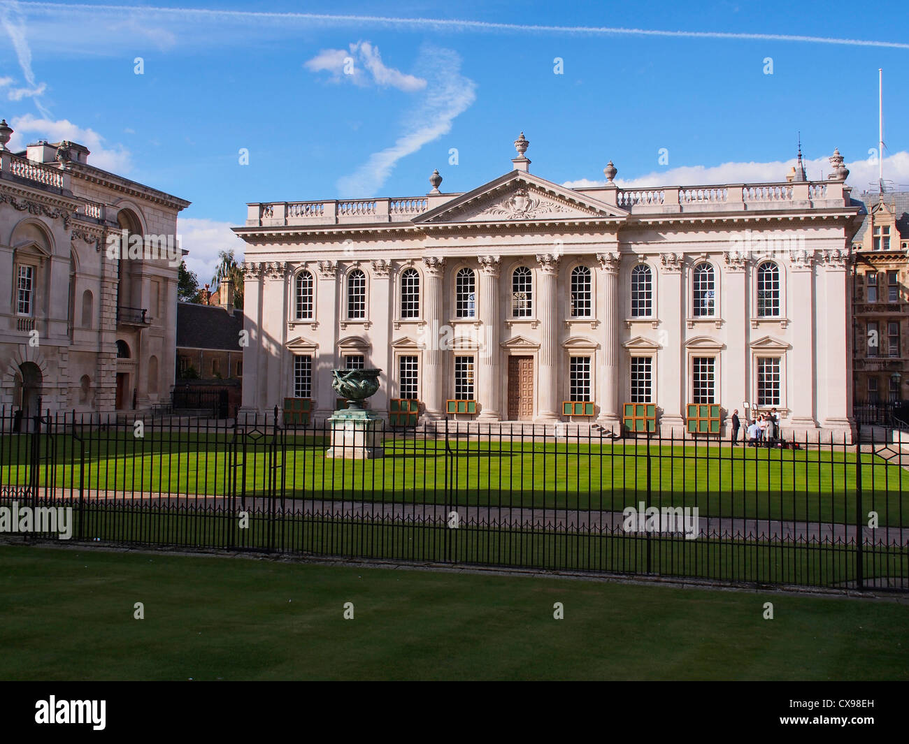 Part of St Mary's Passage.King's Parade, Cambridge University, England. Stock Photo