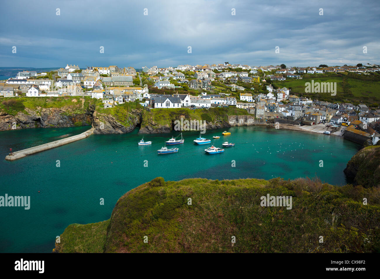 Port Isaac Harbour Cornwall England UK Stock Photo Alamy