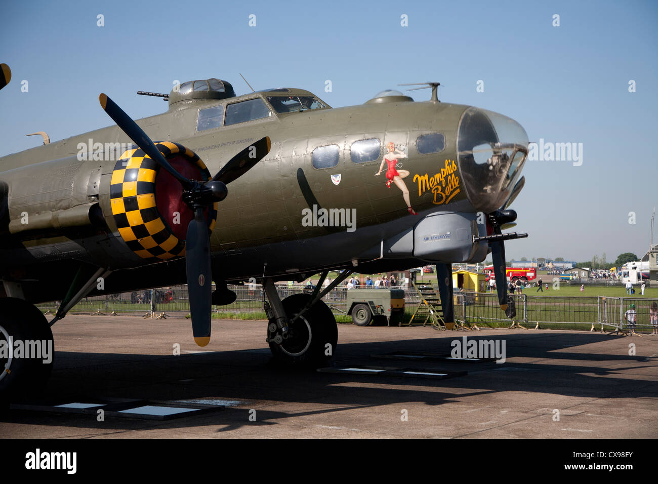 Memphis Belle bomber at the Duxford air show Stock Photo - Alamy