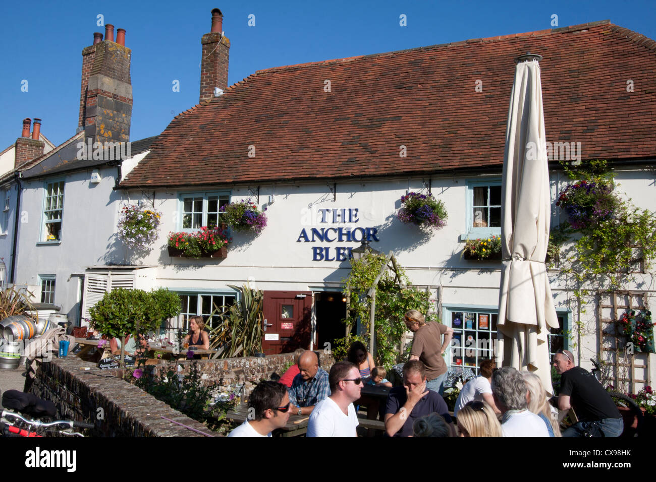 Anchor Bleu Pub, Bosham, West Sussex Stock Photo