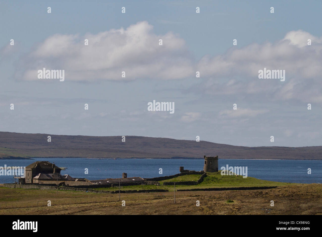 Brough Lodge on Fetlar Stock Photo