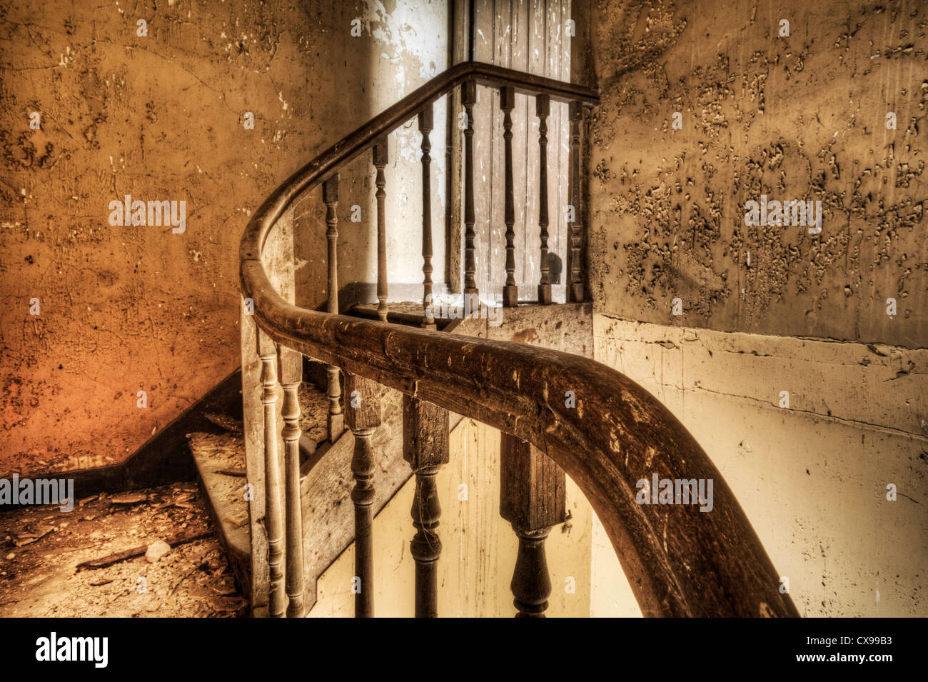 Creepy stairway hi-res stock photography and images - Alamy