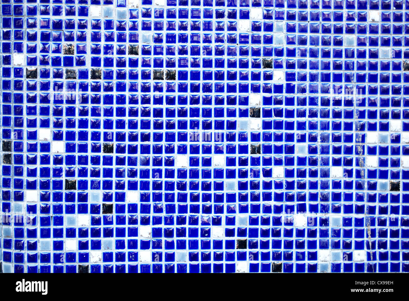 Tiled mosaic background with blue and white squares Stock Photo - Alamy