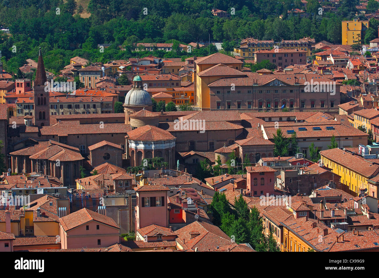 Bologna, Aerial view, Emilia Romagna, Italy, Europe Stock Photo Alamy