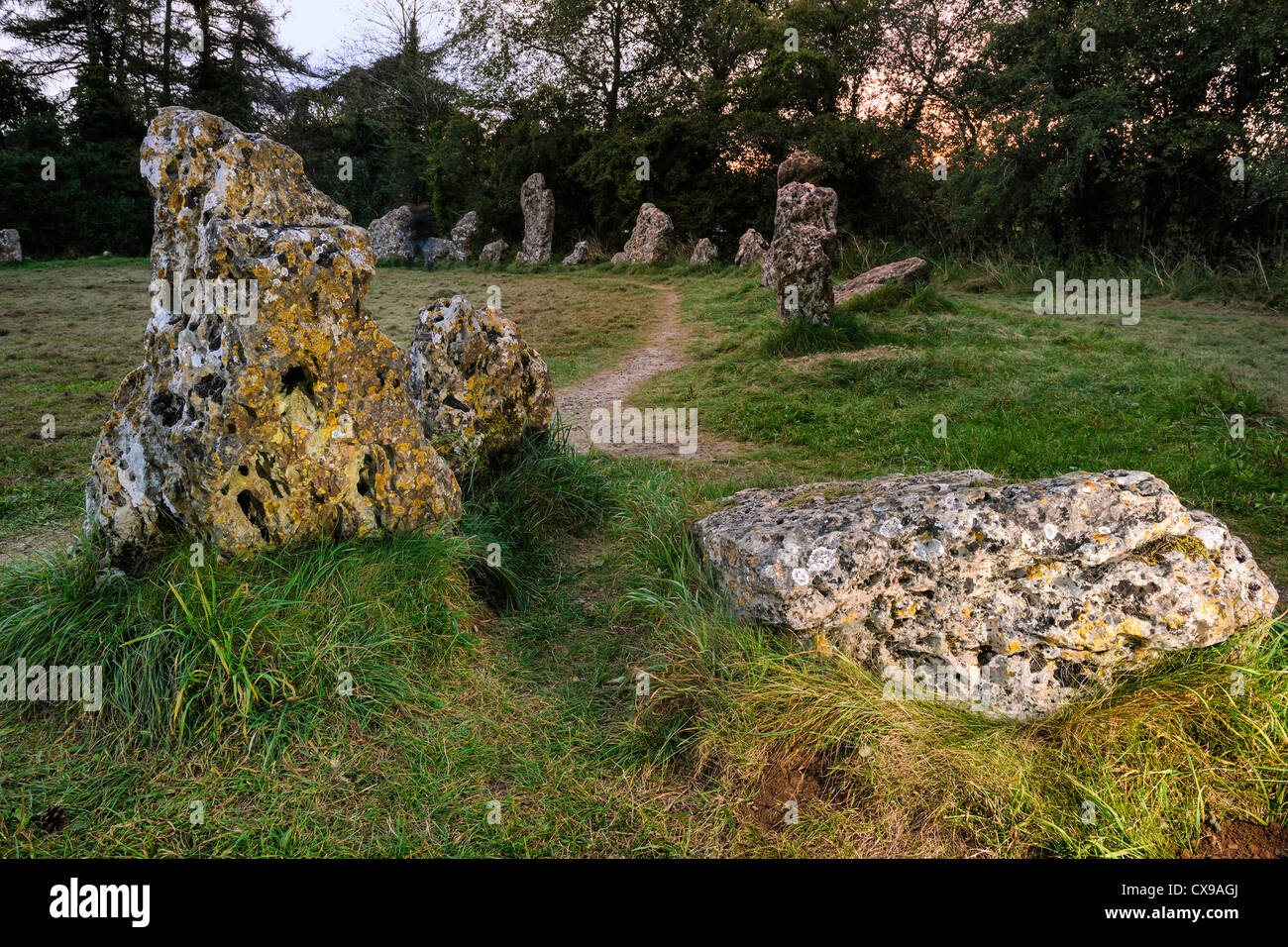 The Ancient Rollright Stones Stock Photo