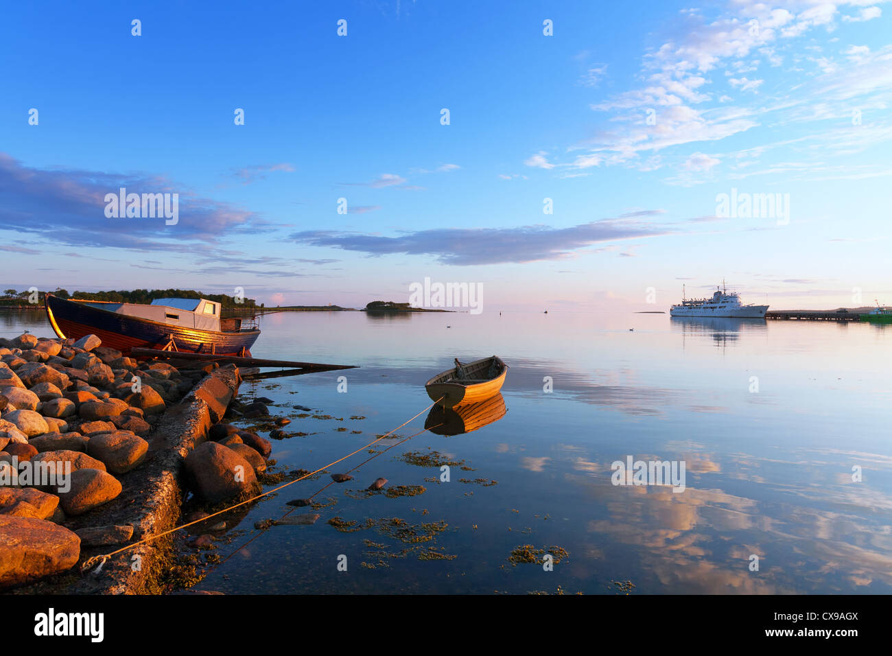 Solovki, Solovetsky Islands,The White Sea, Korelia, Russia. White Nights. Stock Photo