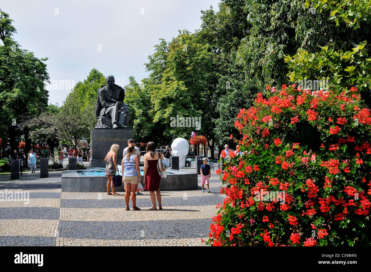 Hviezdoslav Square Bratislava Slovakia Europe Stock Photo Alamy