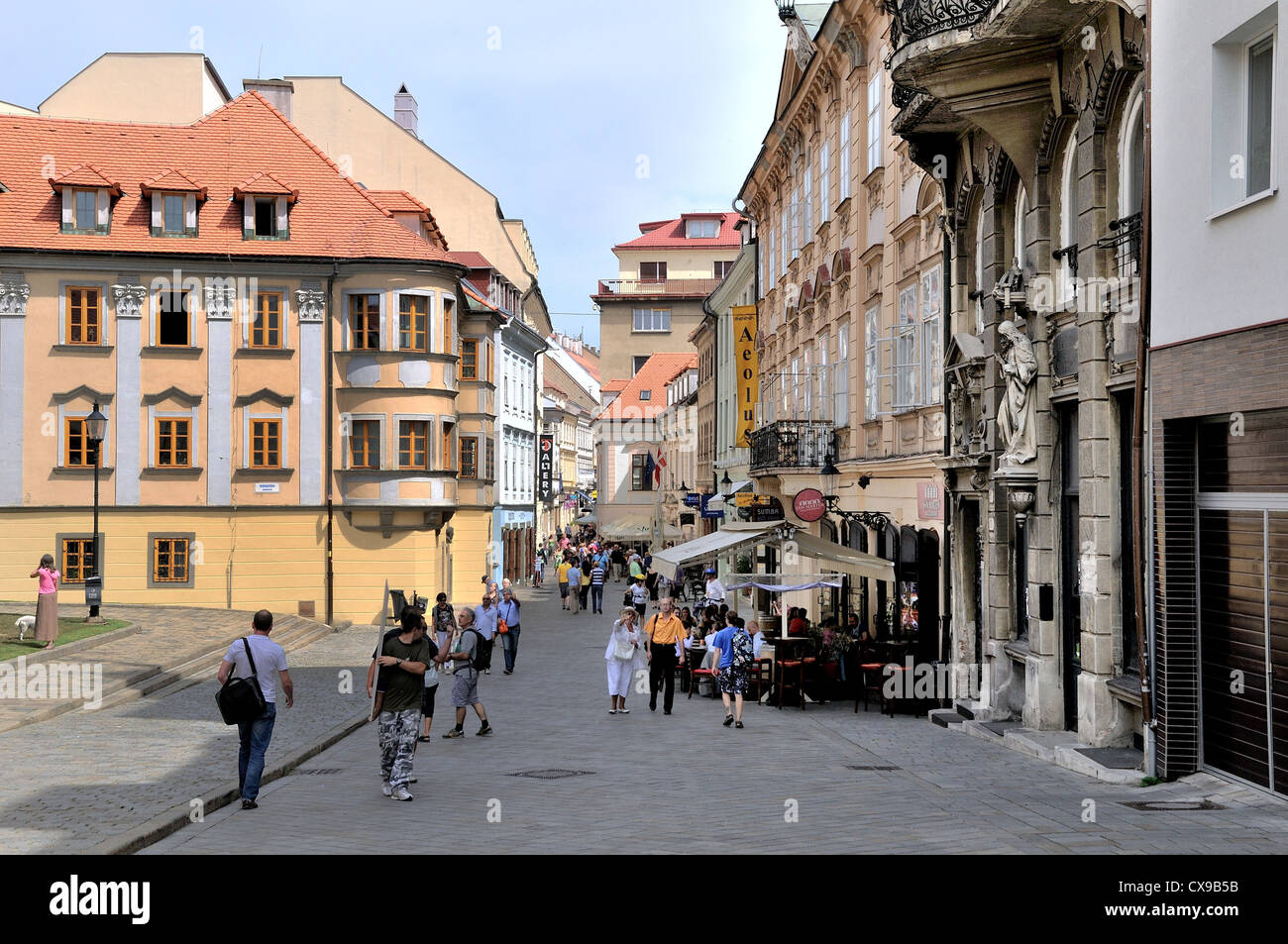 Panska street in the old town area of Bratislava Slovakia Stock Photo