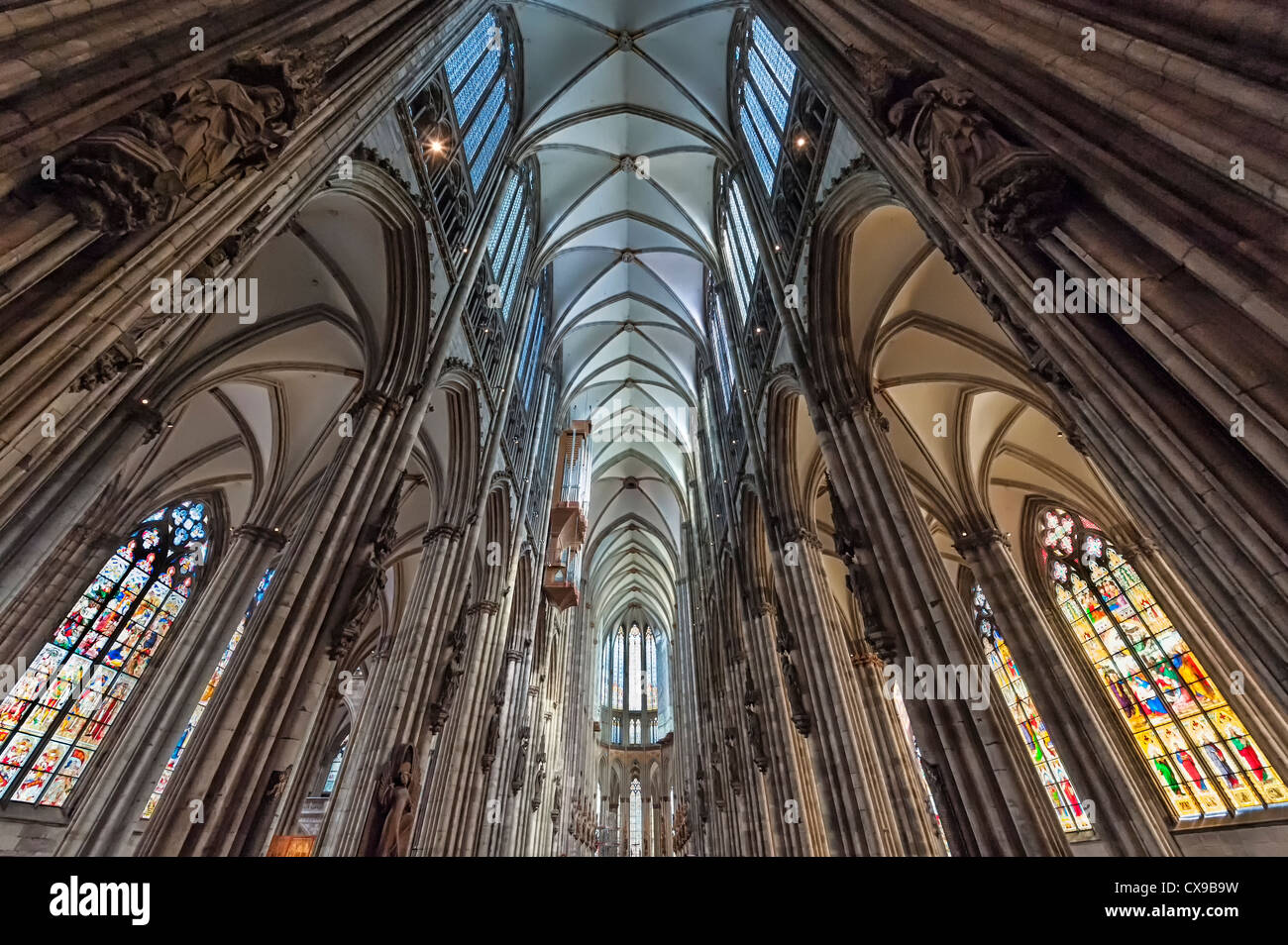 Cologne Cathedral, North Rhine Westphalia, Germany, Unesco World Heritage Site Stock Photo