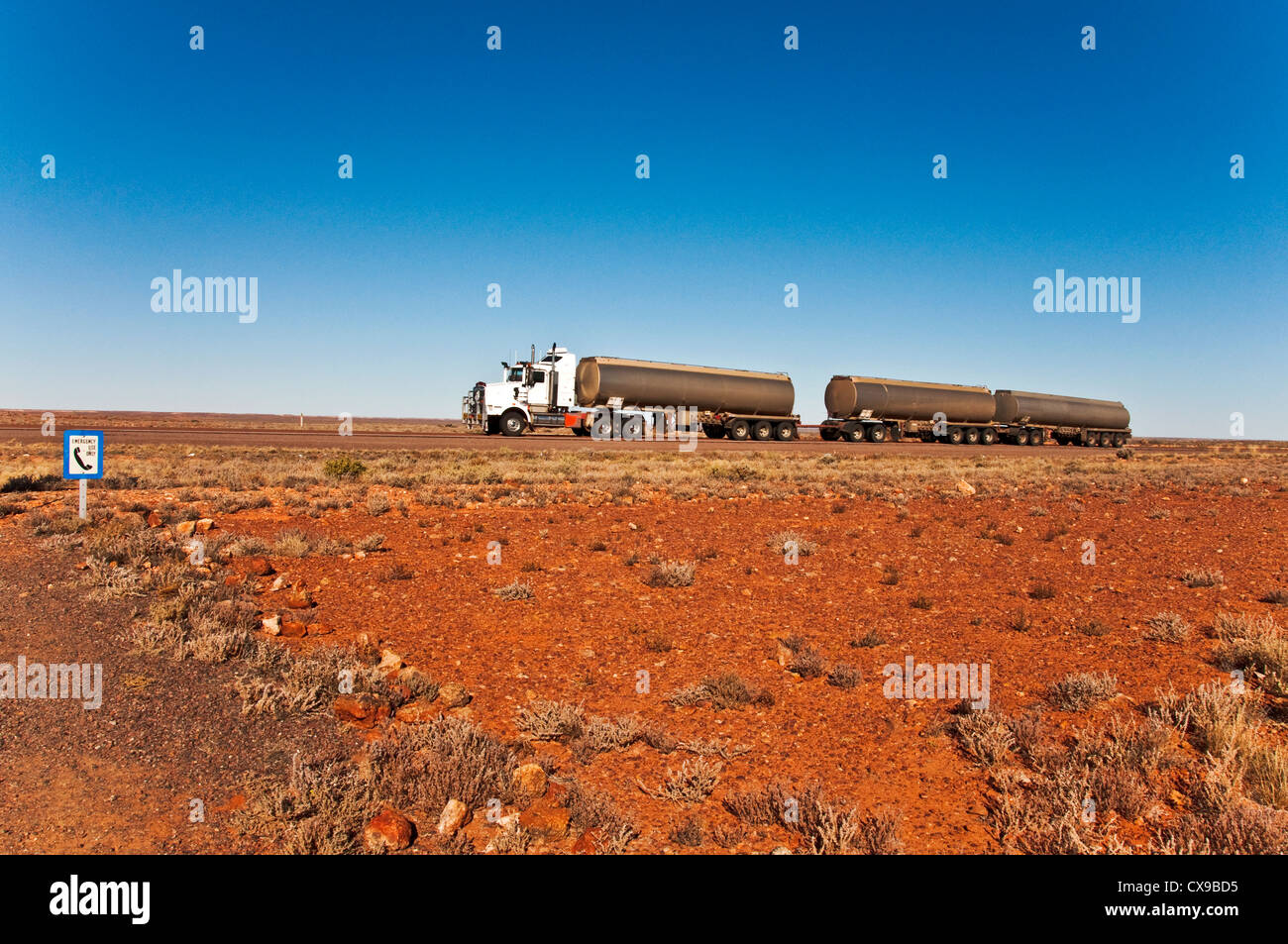 wild landscape in the australian outback, south australia Stock Photo