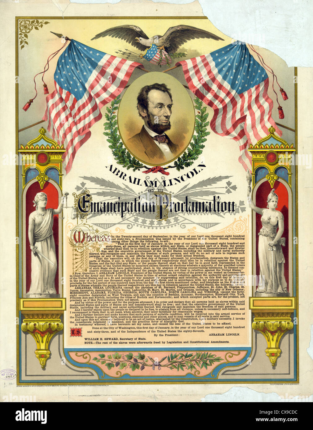 Emancipation proclamation stock photo alamy