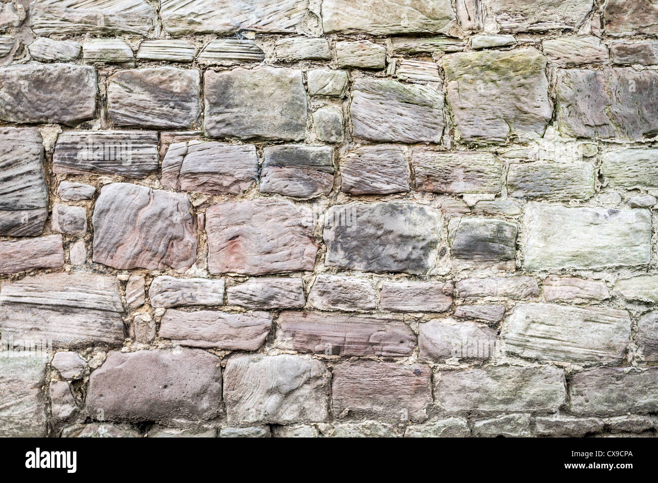 Medieval wall made of old stones Stock Photo Alamy