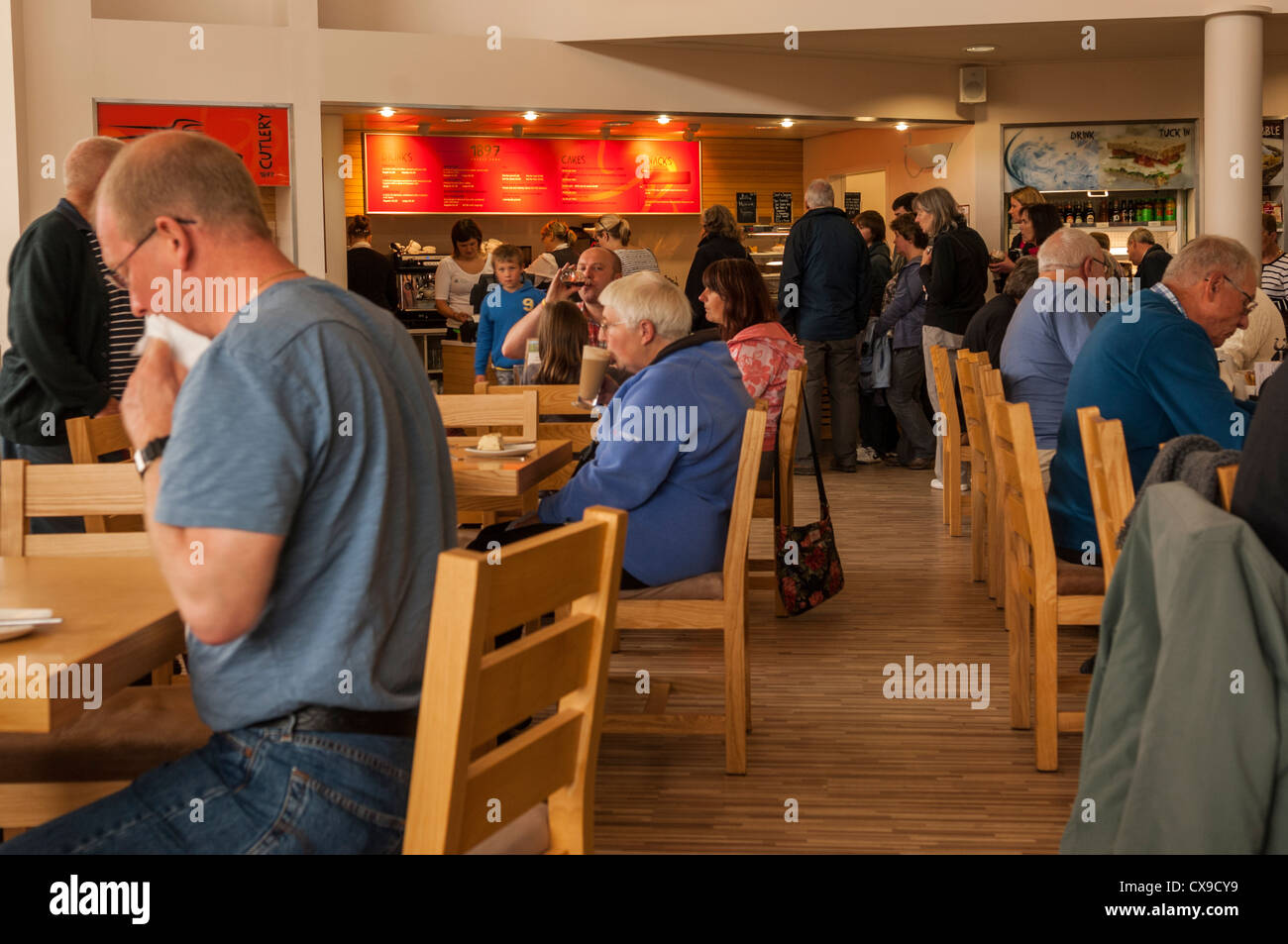 The Wensleydale Creamery cafe in Hawes in Wensleydale in North Yorkshire, England, Britain, Uk