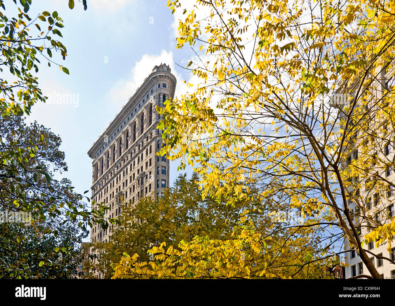 The Flatiron Building on 23rd Street in Manhattan, New York City. Stock Photo