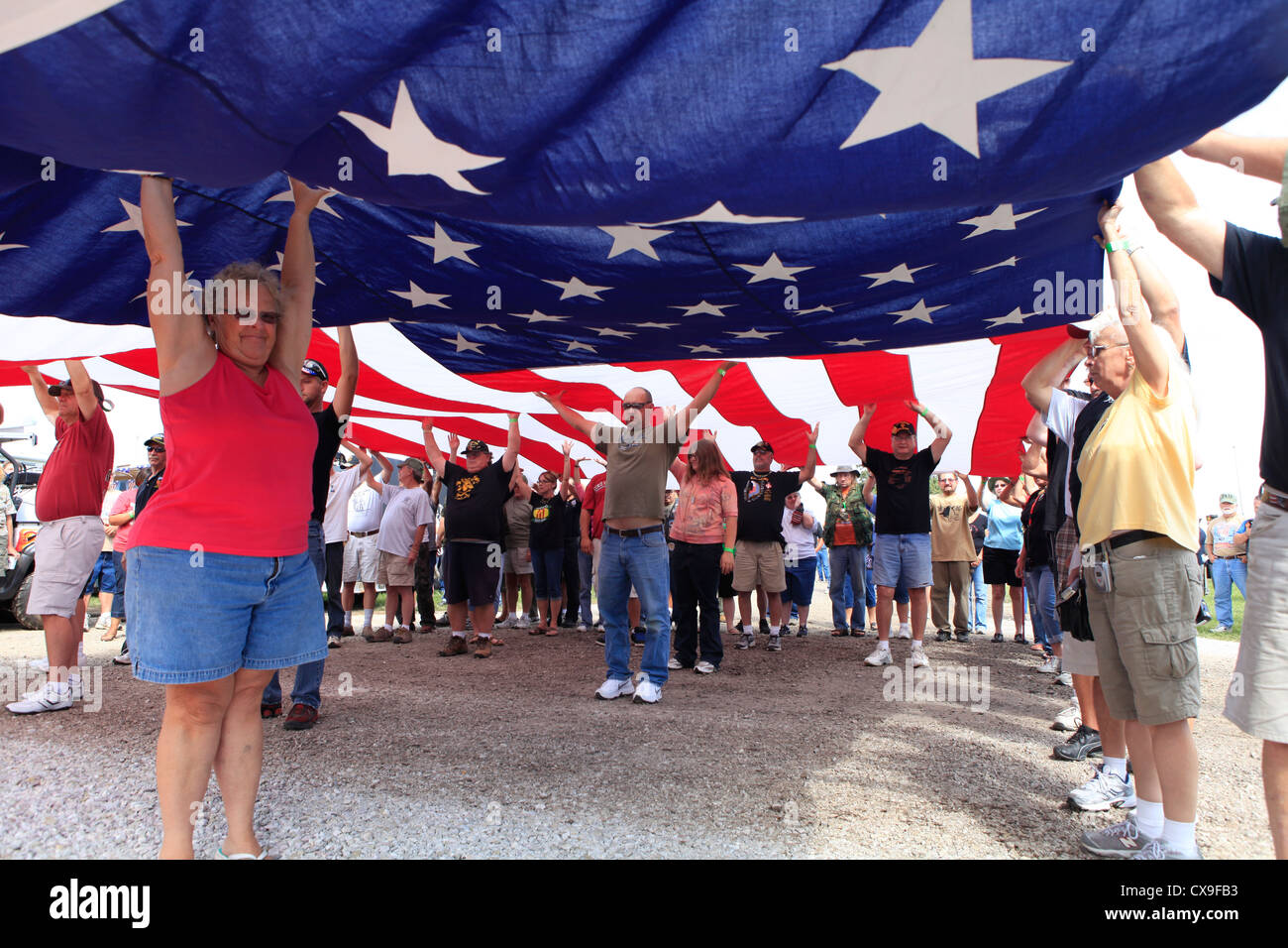 Kokomo Indiana Vietnam Veterans Reunion 2012opening ceremonies Stock