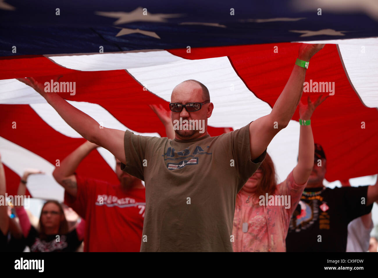 Kokomo Indiana Vietnam Veterans Reunion 2012opening ceremonies Stock