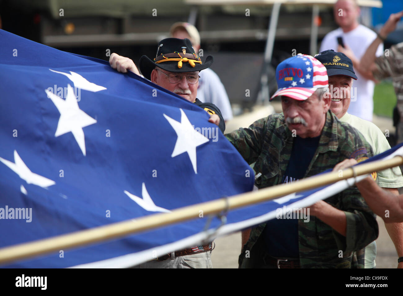 Kokomo Indiana Vietnam Veterans Reunion 2012opening ceremonies Stock