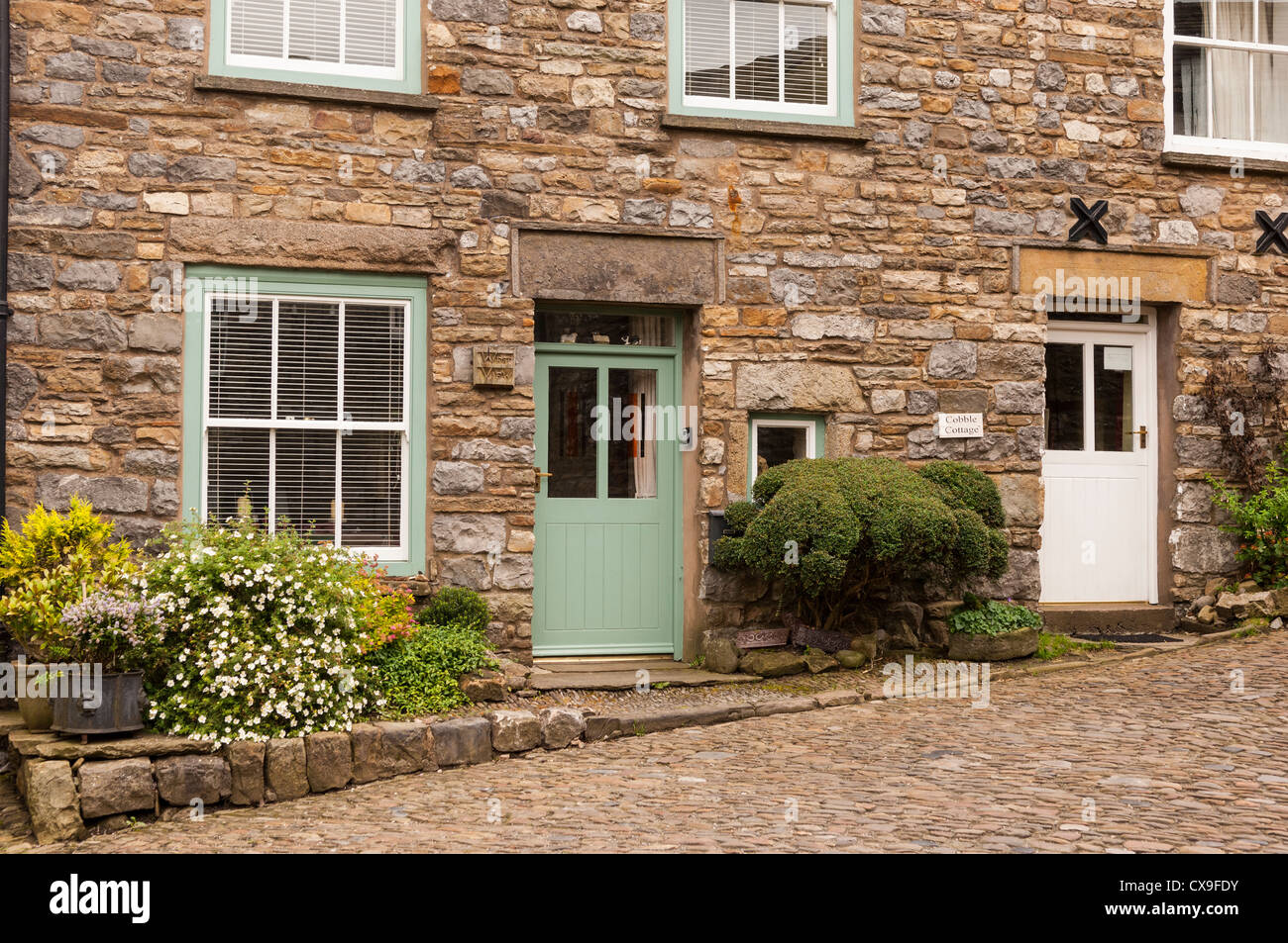 Cottages In Dent Cumbria England Britain Uk Stock Photo