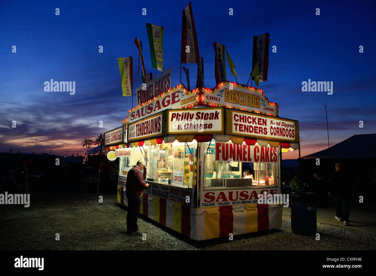 Kokomo Indiana Vietnam Veterans Reunion 2012concession stand Stock