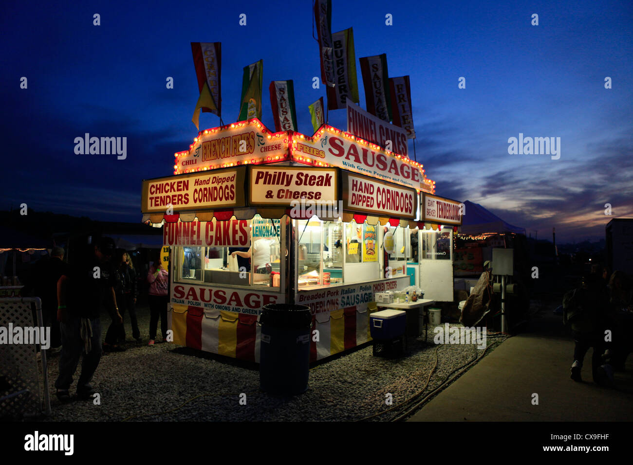 Kokomo Indiana Vietnam Veterans Reunion 2012concession stand Stock