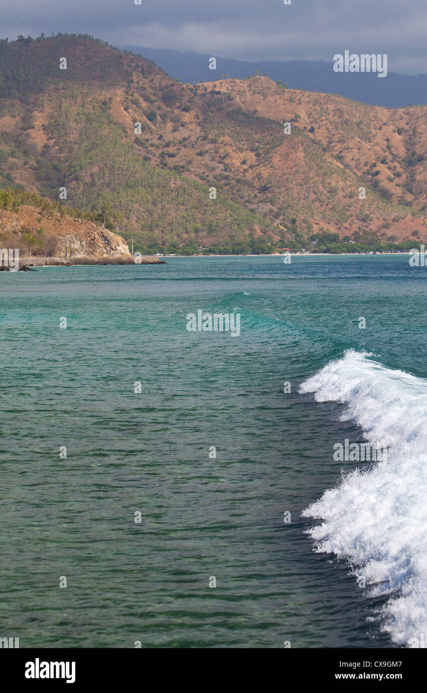 Coast and shore of Dili, East Timor Stock Photo