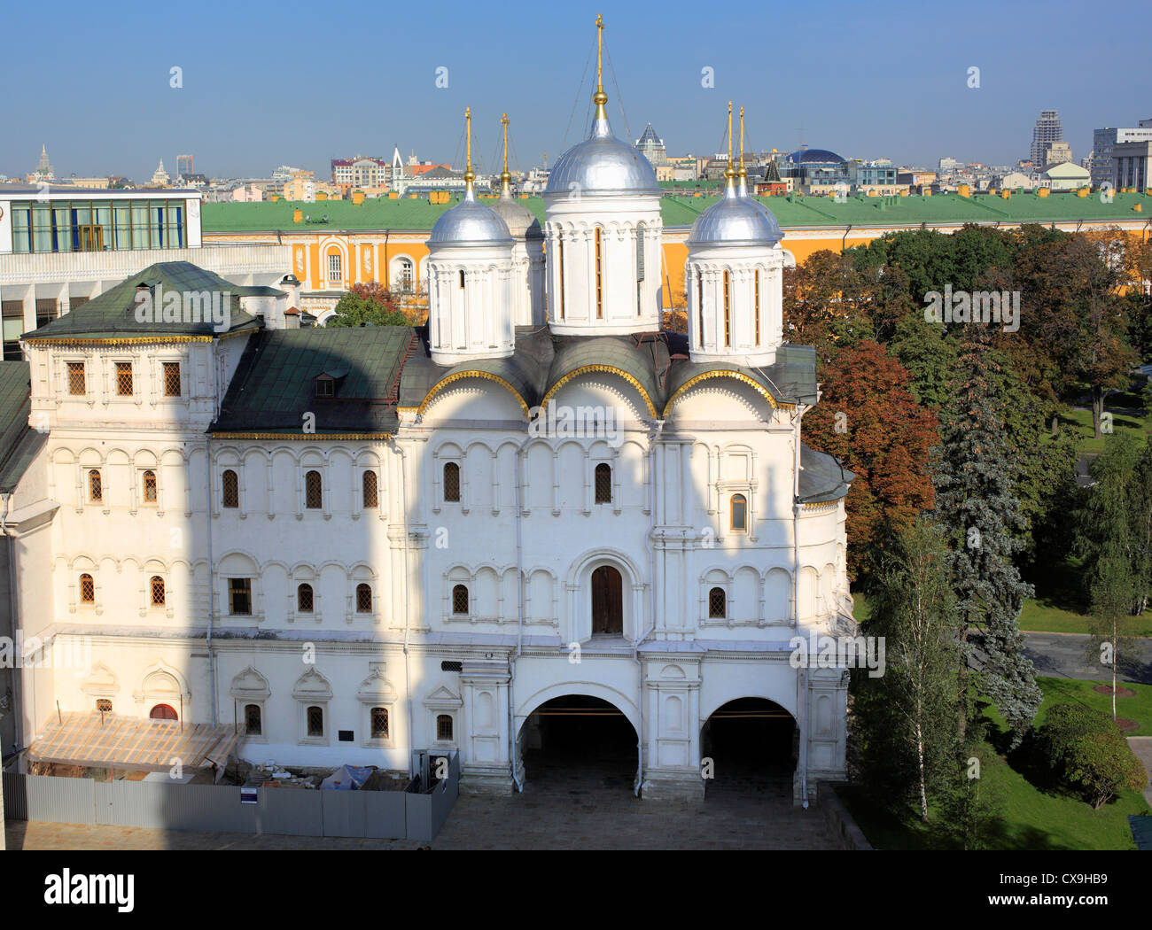 Church of the Twelve Apostles (17th century), view from Ivan the Great bell tower, Moscow Kremlin, Moscow, Russia Stock Photo