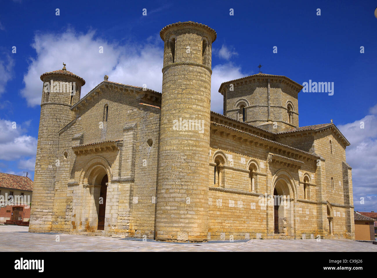 Fromista, Spain. Iglesia de San Martin. Stock Photo