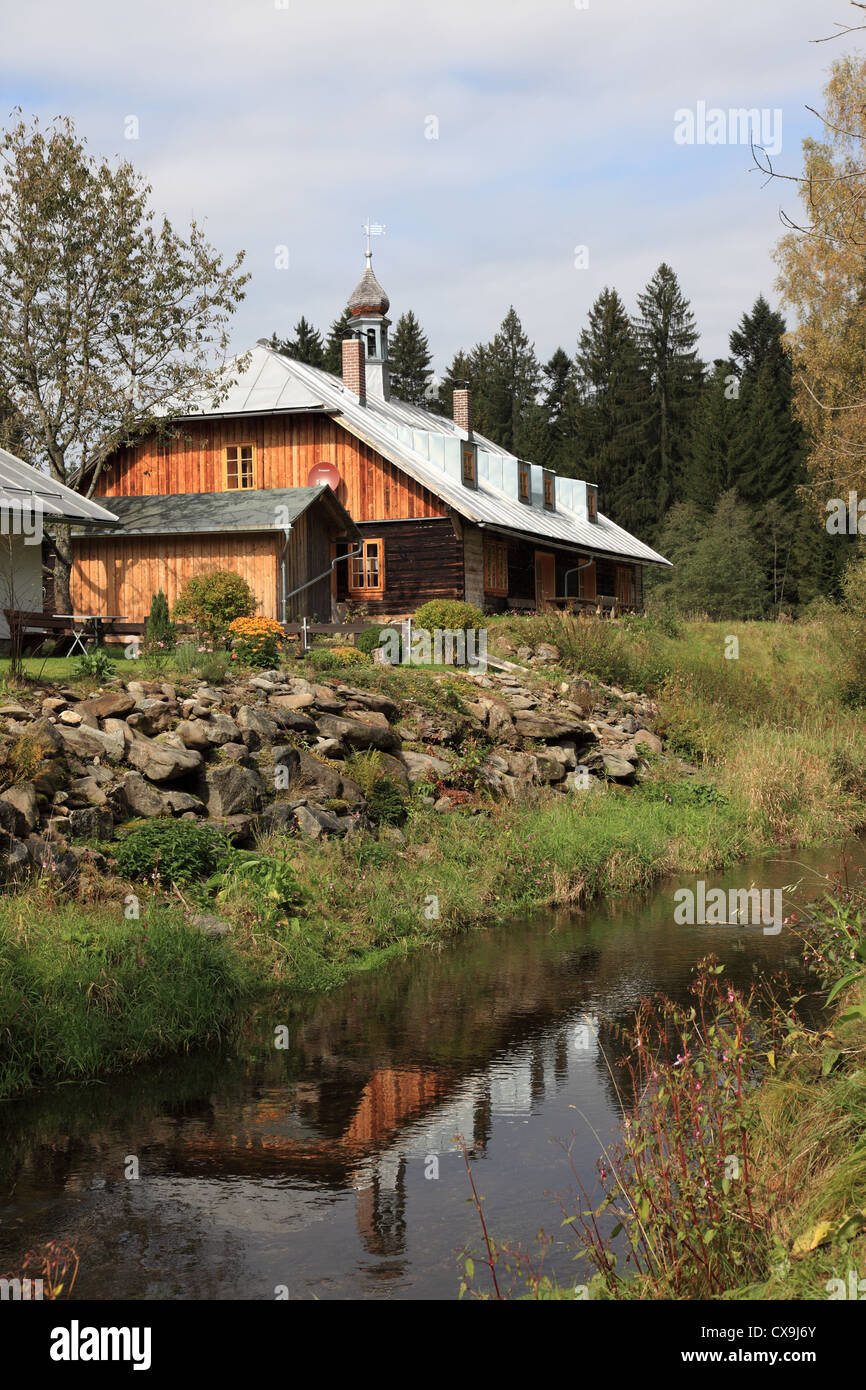 historic farm building, Bavarian Forest, Bavaria, Germany, Europe ...
