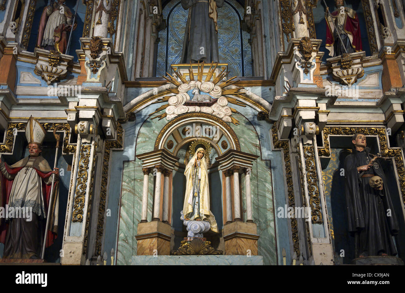 Santiago de Compostela, Spain. The Cathedral of Saint James' interior. Stock Photo
