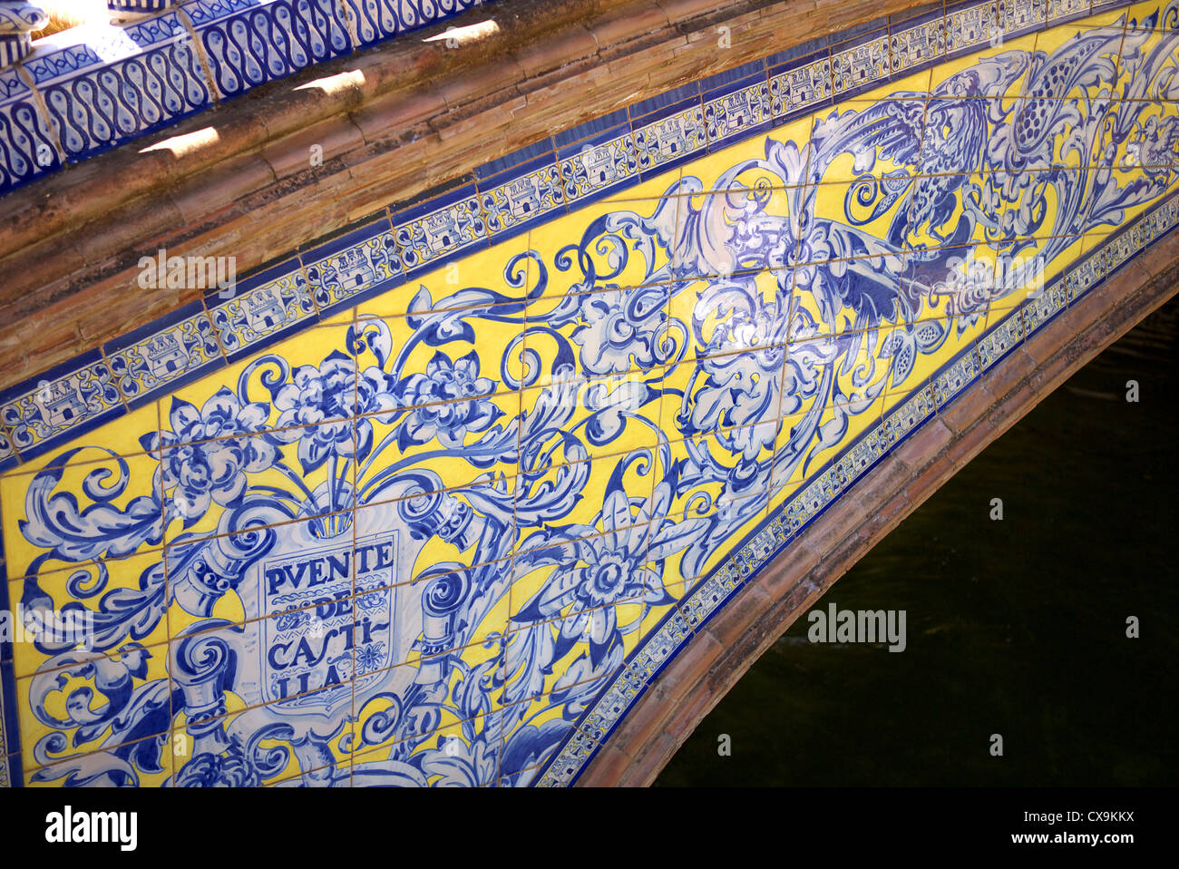 Ceramic tiles at the Plaza de Espana in Seville, Spain Stock Photo Alamy