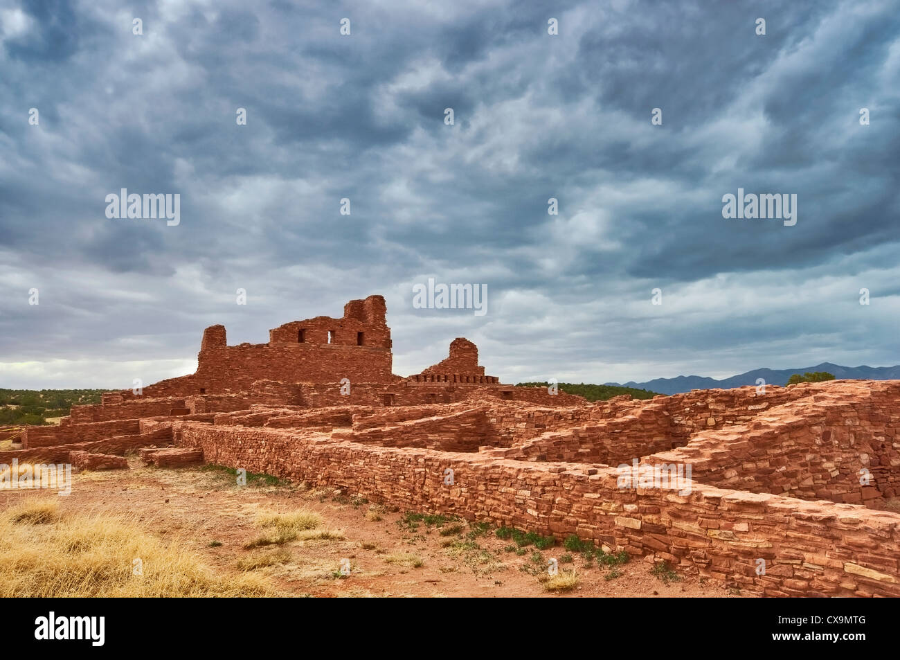 Abo Ruins at Salinas Pueblo Missions National Monument, New Mexico, USA Stock Photo