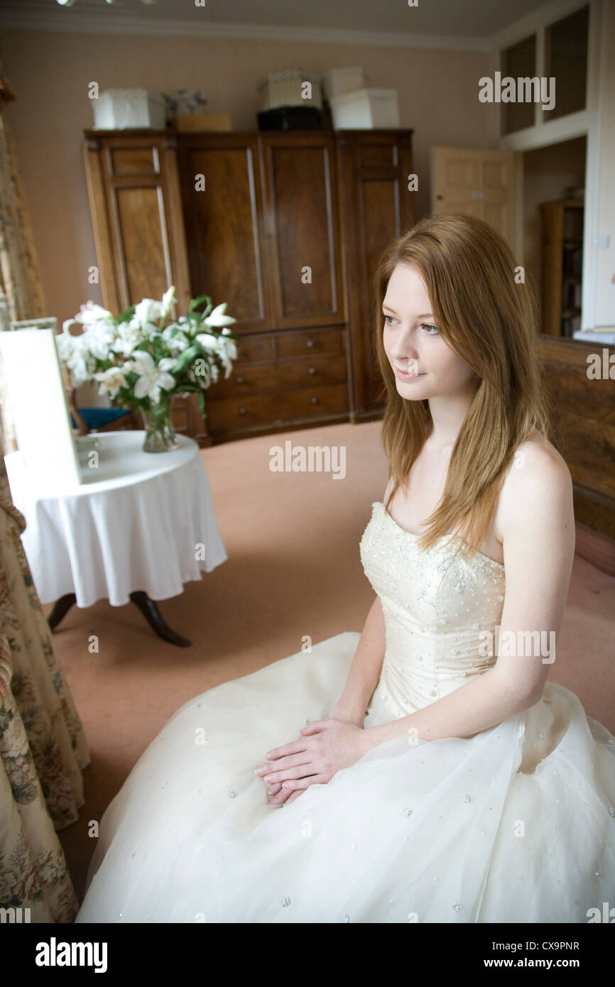 auburn wedding dress