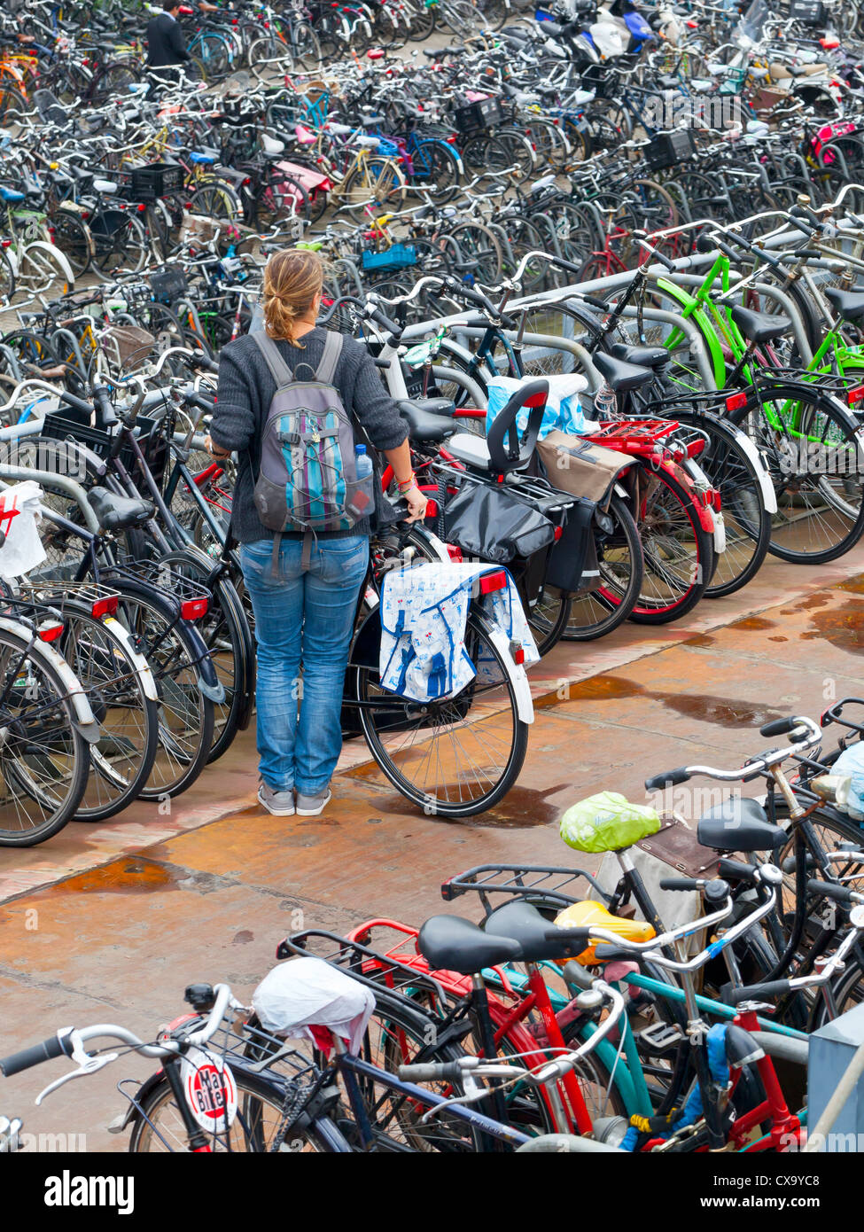 Amsterdam Commuter bicycle parking lot Amsterdam, Netherlands