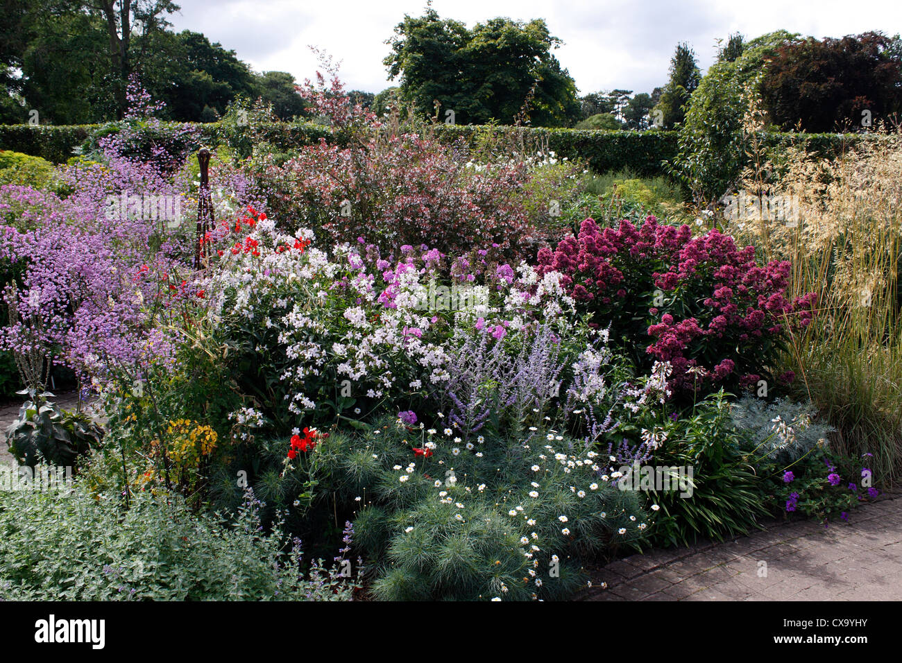 SUMMER FLOWER BEDS AND BORDERS AT RHS WISLEY. UK Stock Photo Alamy
