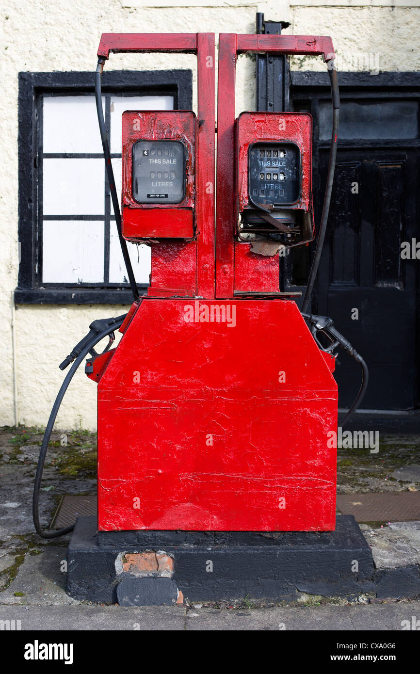 Old broken petrol gasoline pump Ireland Stock Photo Alamy