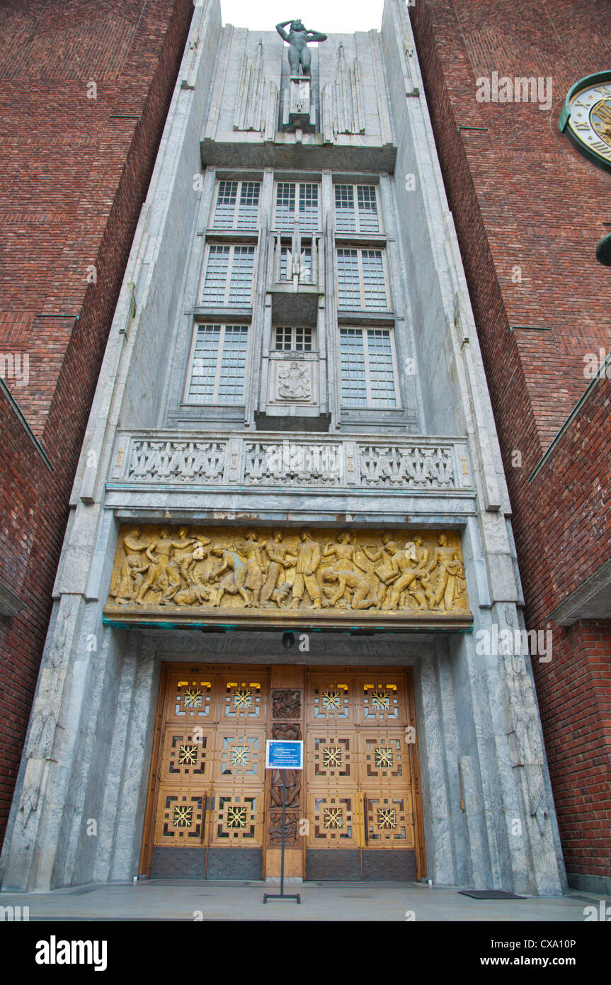 Rådhus the Town Hall (1950) Sentrum central Oslo Norway Europe Stock Photo