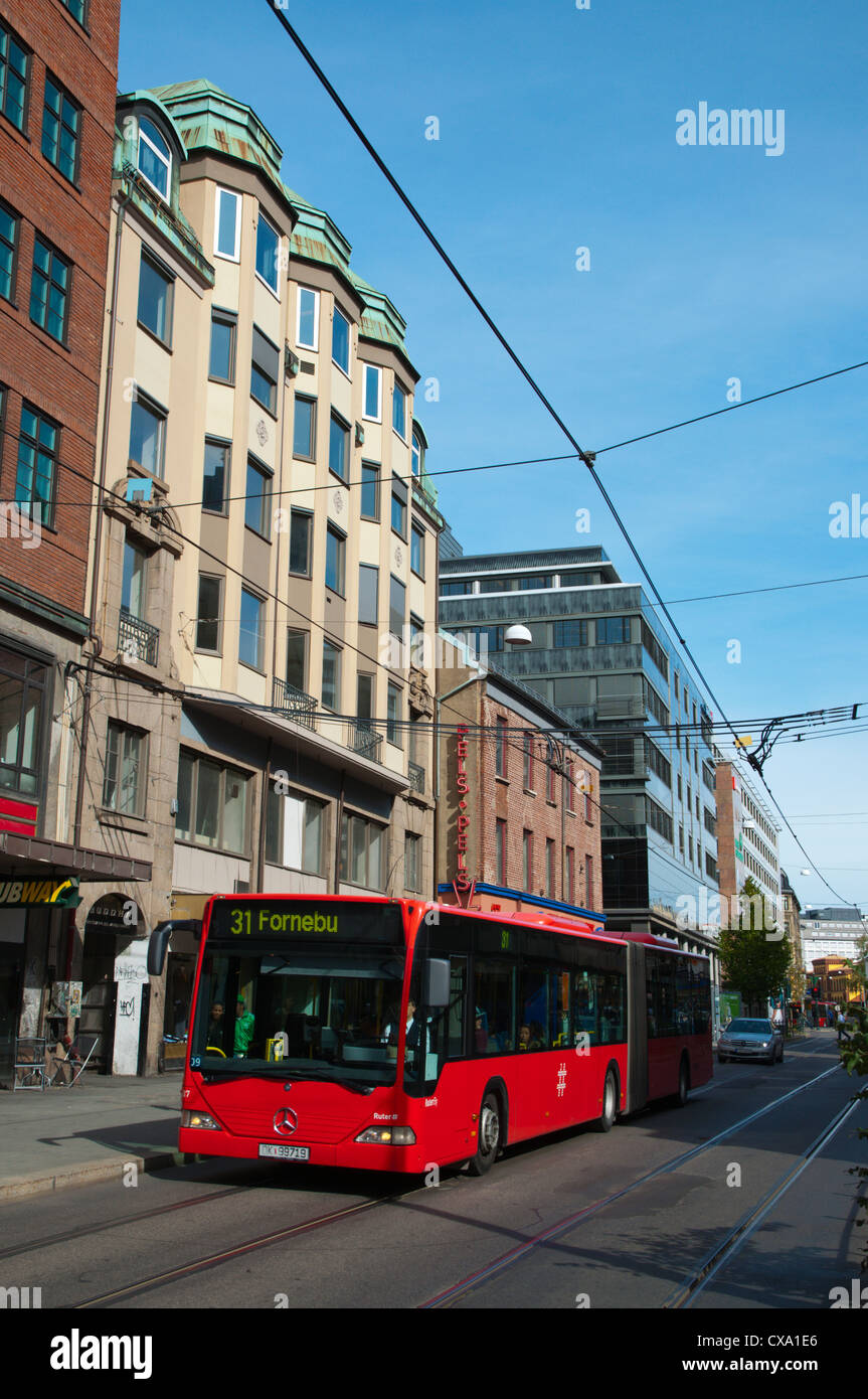 Storgata street St. Hanshaugen district central Oslo Norway Europe Stock Photo