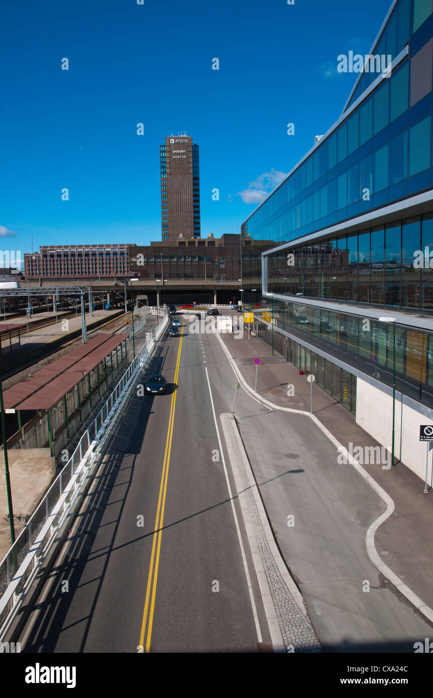 Ostra Tangent ramp overflying main railway station tracks Gronland ...