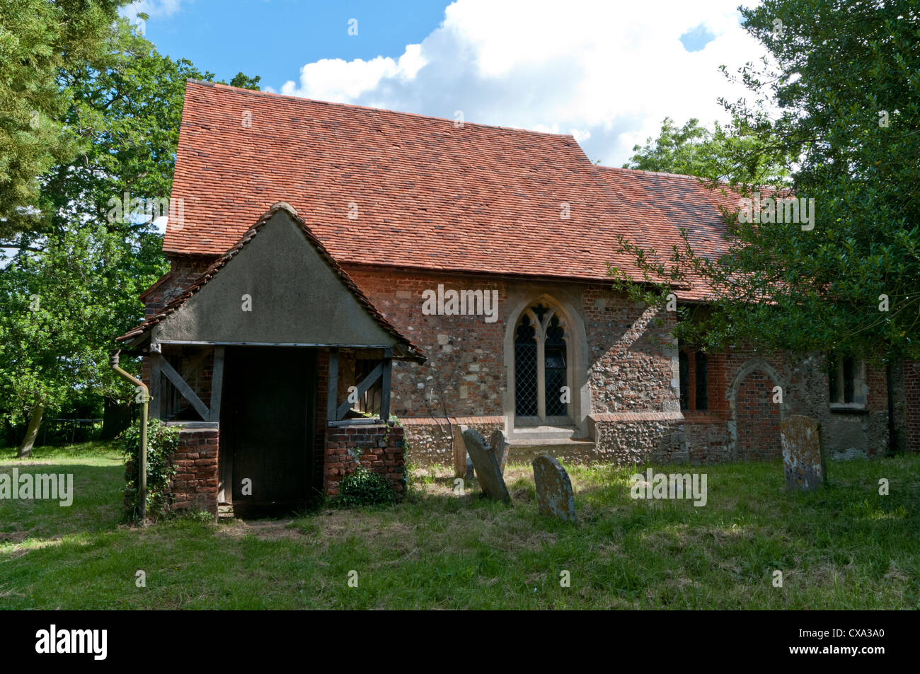 Derelict All Saints church at Berners Roding, Essex Stock Photo Alamy