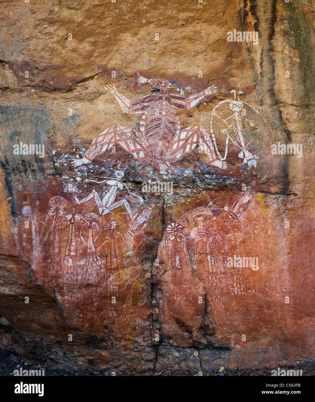 Aboriginal rock art, Anbangbang Gallery, Nourlangie, Kakadu National