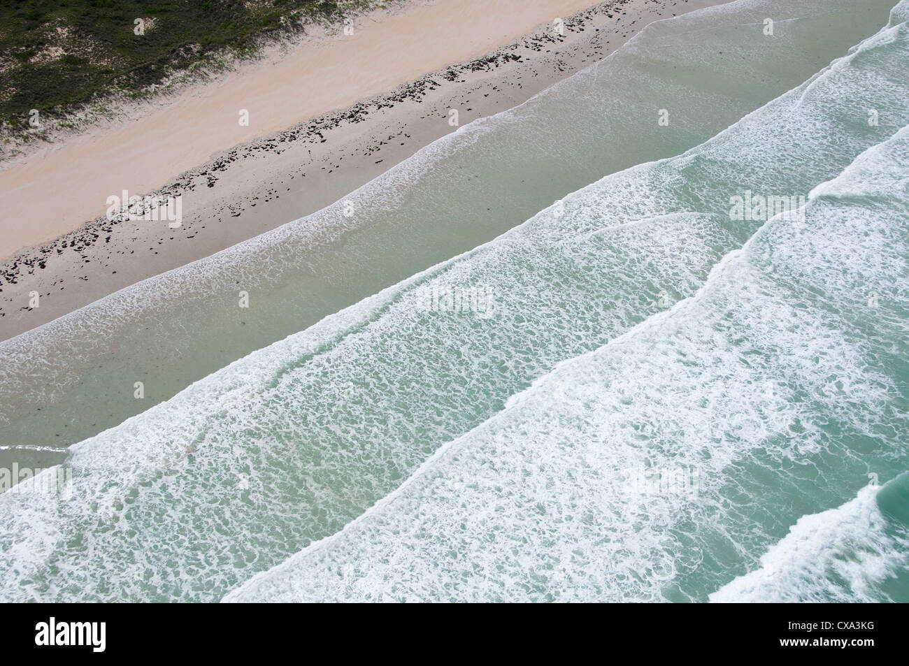 Aerial shot of Cable Beach. Broome, Western Australia Stock Photo