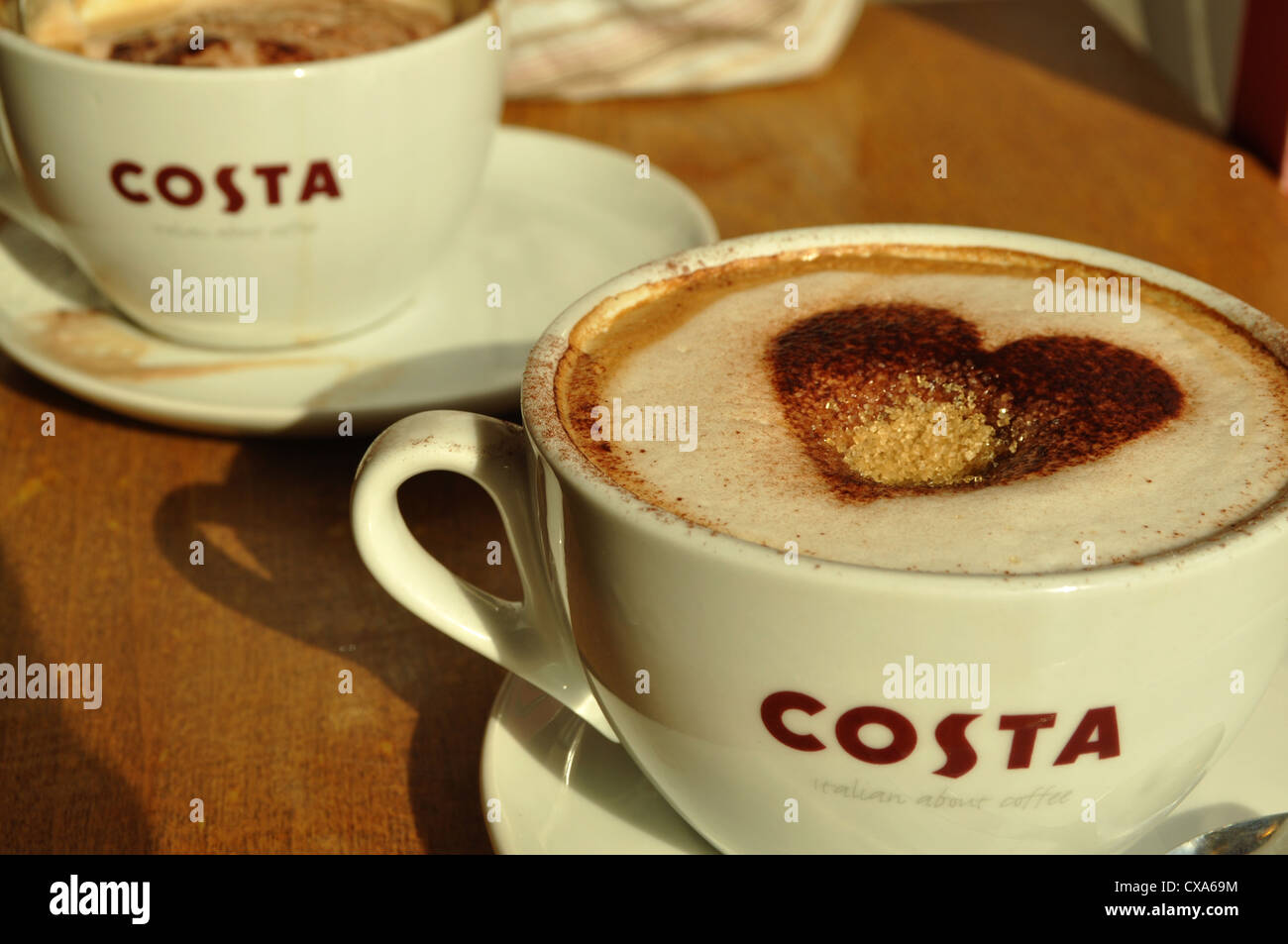 Costa coffee cups Stock Photo Alamy